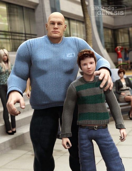 Freak 5 Big Sweater by: Karth, 3D Models by Daz 3D