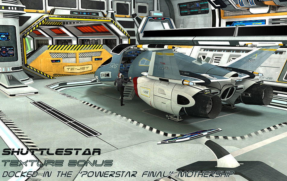 Shuttlestar Bonus Texture by: Kibarreto, 3D Models by Daz 3D