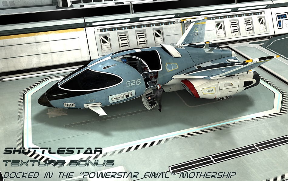 Shuttlestar Bonus Texture Shuttlestar Bonus Texture by: Kibarreto, 3D Models by Daz 3D