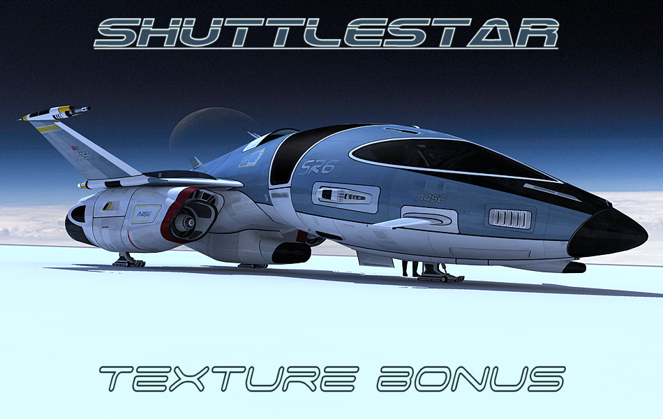 Shuttlestar Bonus Texture by: Kibarreto, 3D Models by Daz 3D