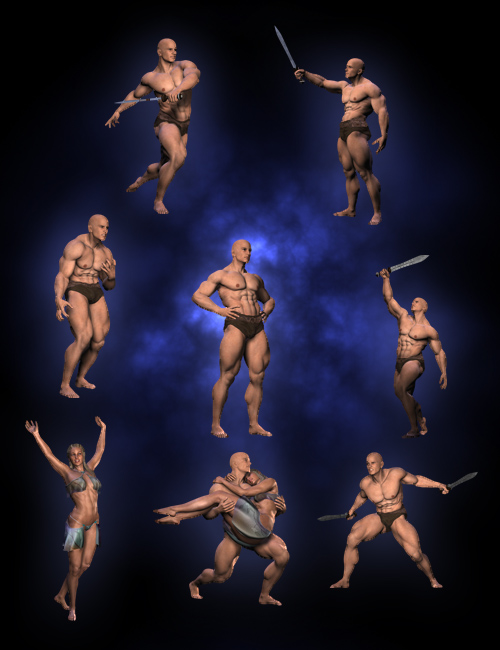 Masters of Fantasy 2  Poses by: RawArt, 3D Models by Daz 3D