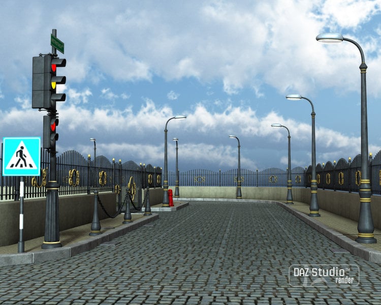 City Roads by: petipet, 3D Models by Daz 3D