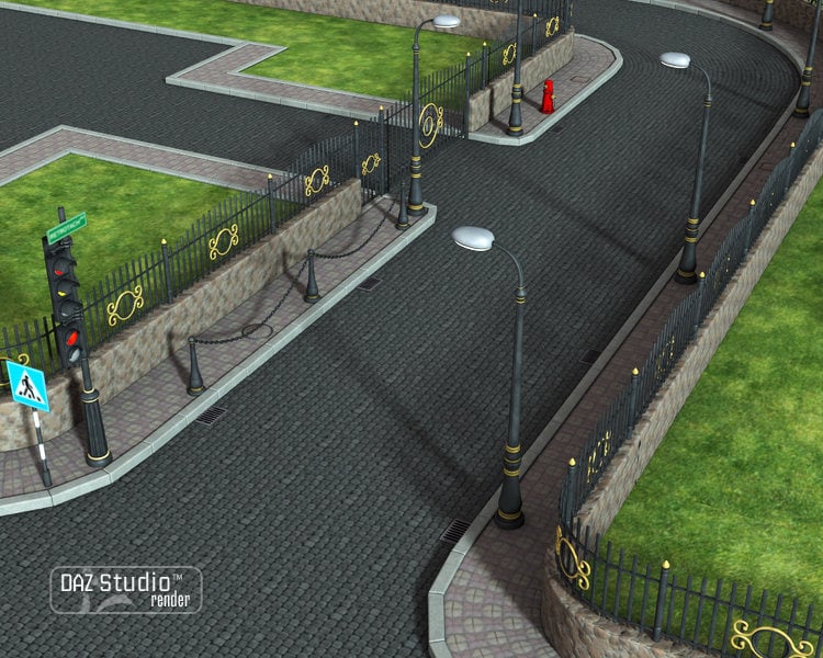 City Roads by: petipet, 3D Models by Daz 3D