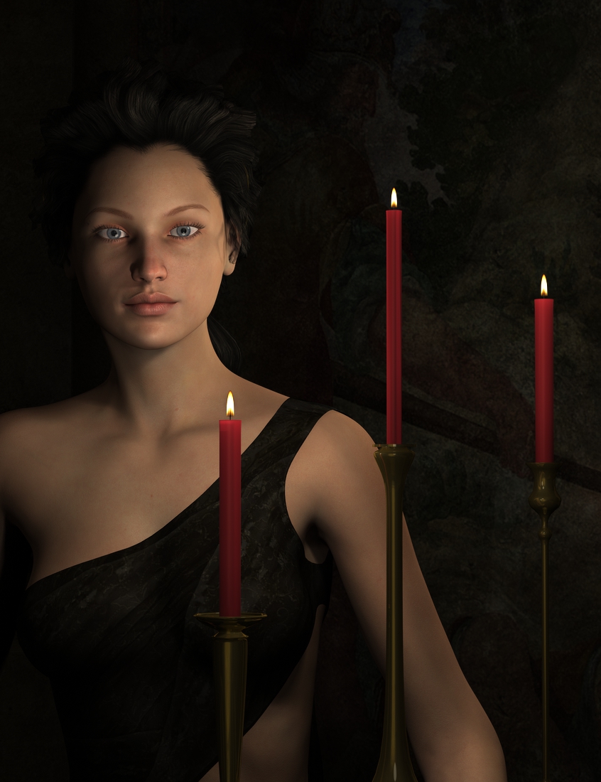 By Candle Light For DAZ Studio by: Khory, 3D Models by Daz 3D