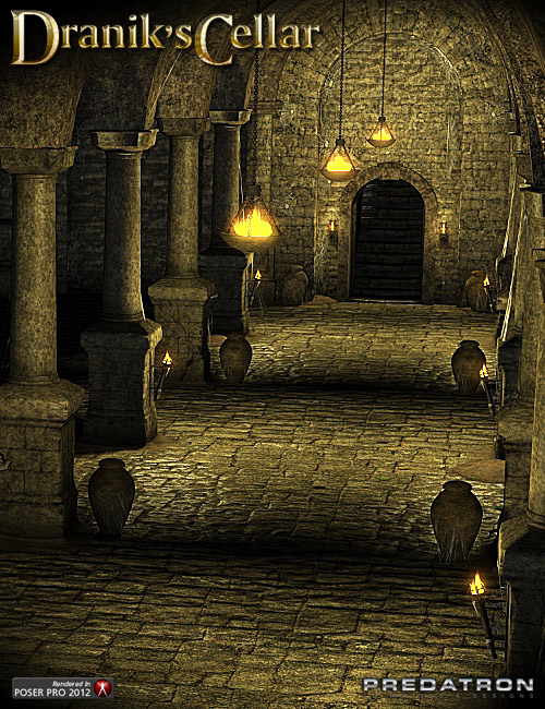 Dranik's Cellar Dranik's Cellar by: Predatron, 3D Models by Daz 3D