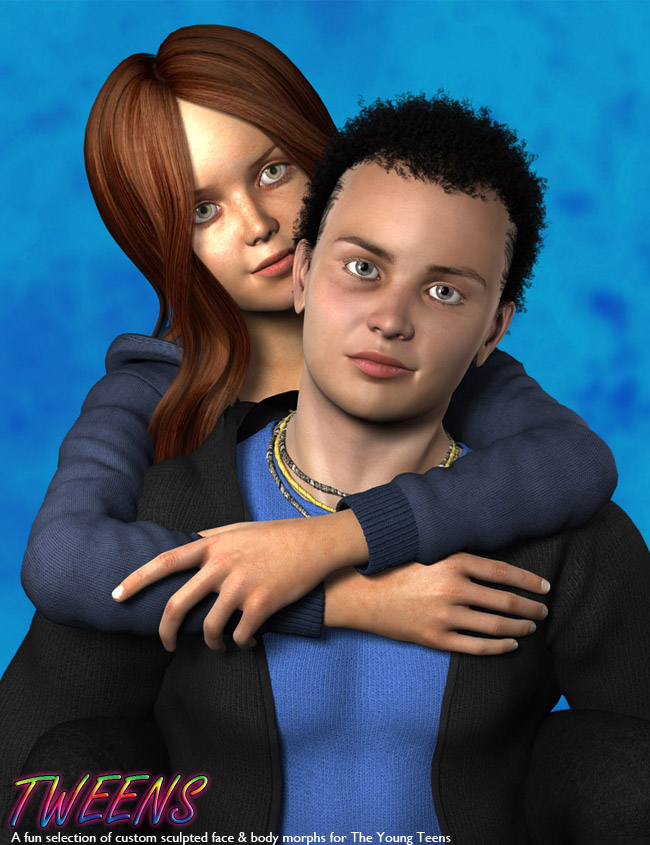Tweens for Justin and Julie by: Male-M3dia, 3D Models by Daz 3D