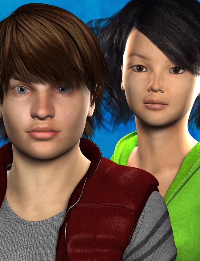 Tweens for Justin and Julie by: Male-M3dia, 3D Models by Daz 3D