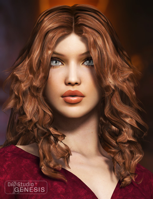 Love Me Hair for Genesis by: goldtassel, 3D Models by Daz 3D