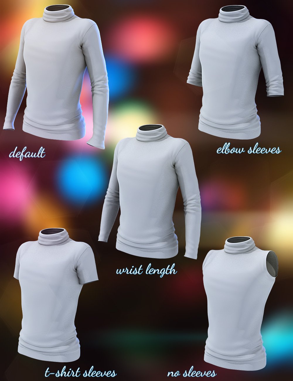 Real Feel Cozy Turtleneck Genesis Real Feel Cozy Turtleneck Genesis by: 4blueyes, 3D Models by Daz 3D