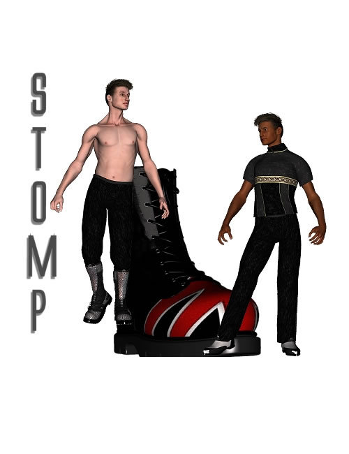 Stomp for M3 Boot Pack by: , 3D Models by Daz 3D