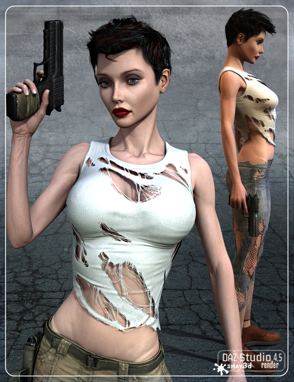 Stalker Girl by: smay, 3D Models by Daz 3D