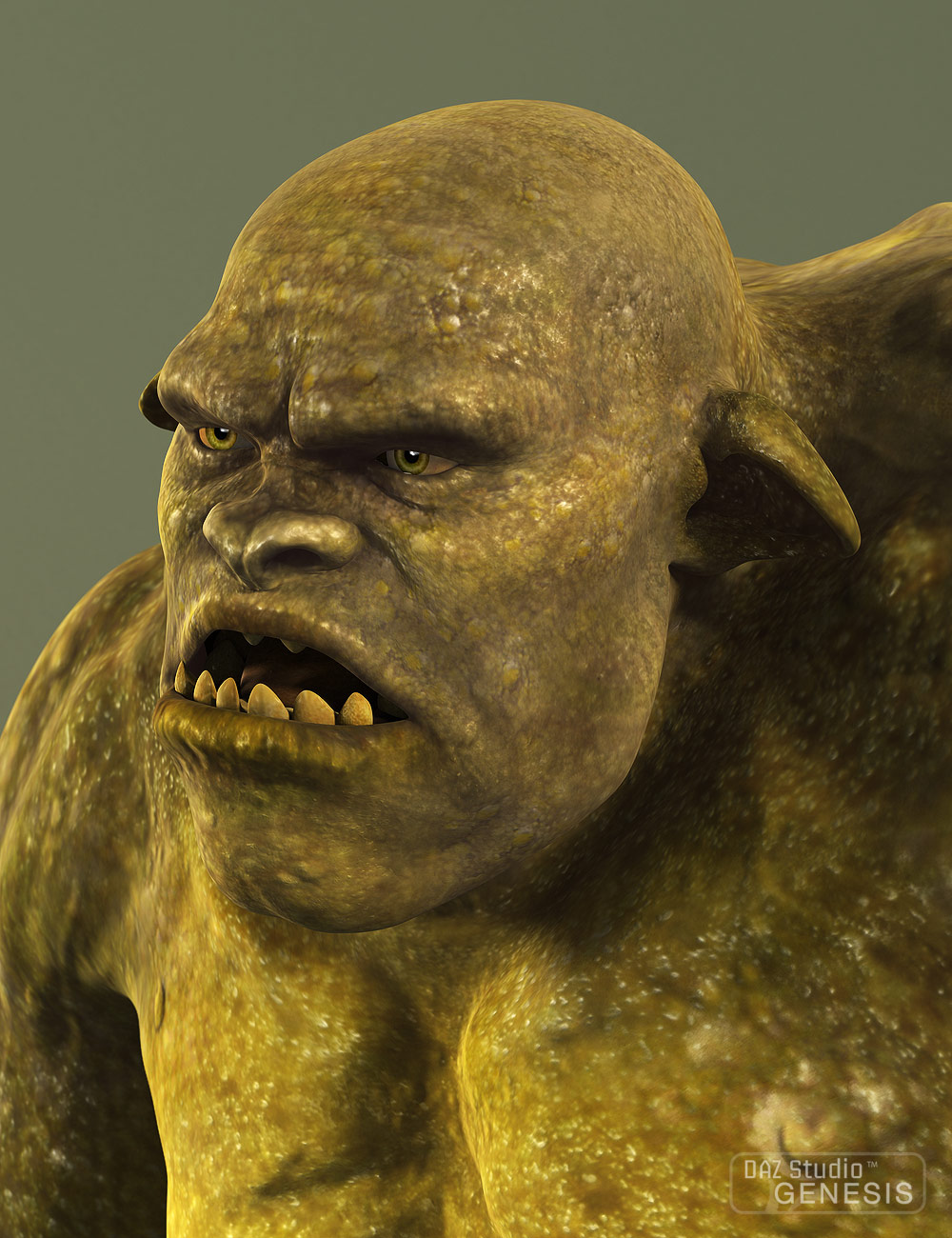 DAZ Monstrosities: Skullcrusher Ogre by: , 3D Models by Daz 3D