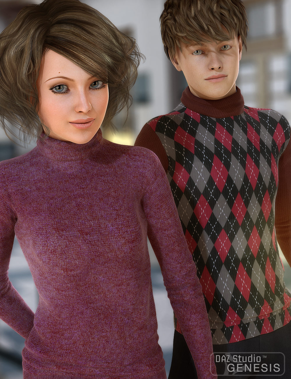 Real Deal for Real Feel Cozy Turtleneck Real Deal for Real Feel Cozy Turtleneck by: bucketload3d, 3D Models by Daz 3D