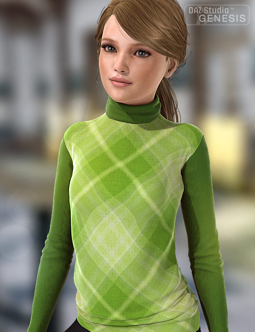 Real Deal for Real Feel Cozy Turtleneck by: bucketload3d, 3D Models by Daz 3D