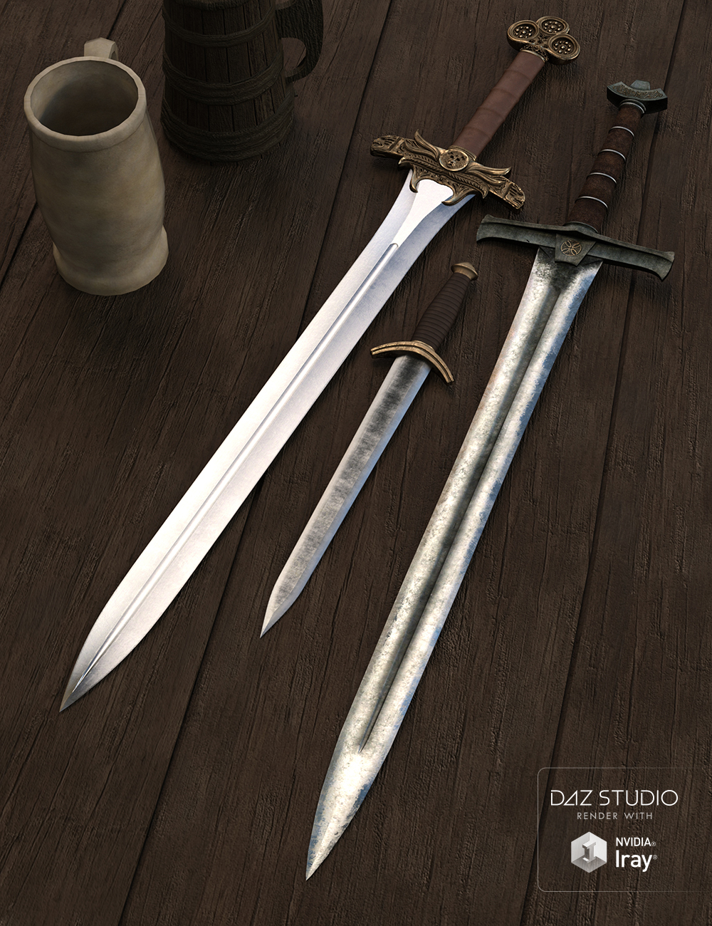 Fantasy Weapons Collection Fantasy Weapons Collection by: Porsimo, 3D Models by Daz 3D