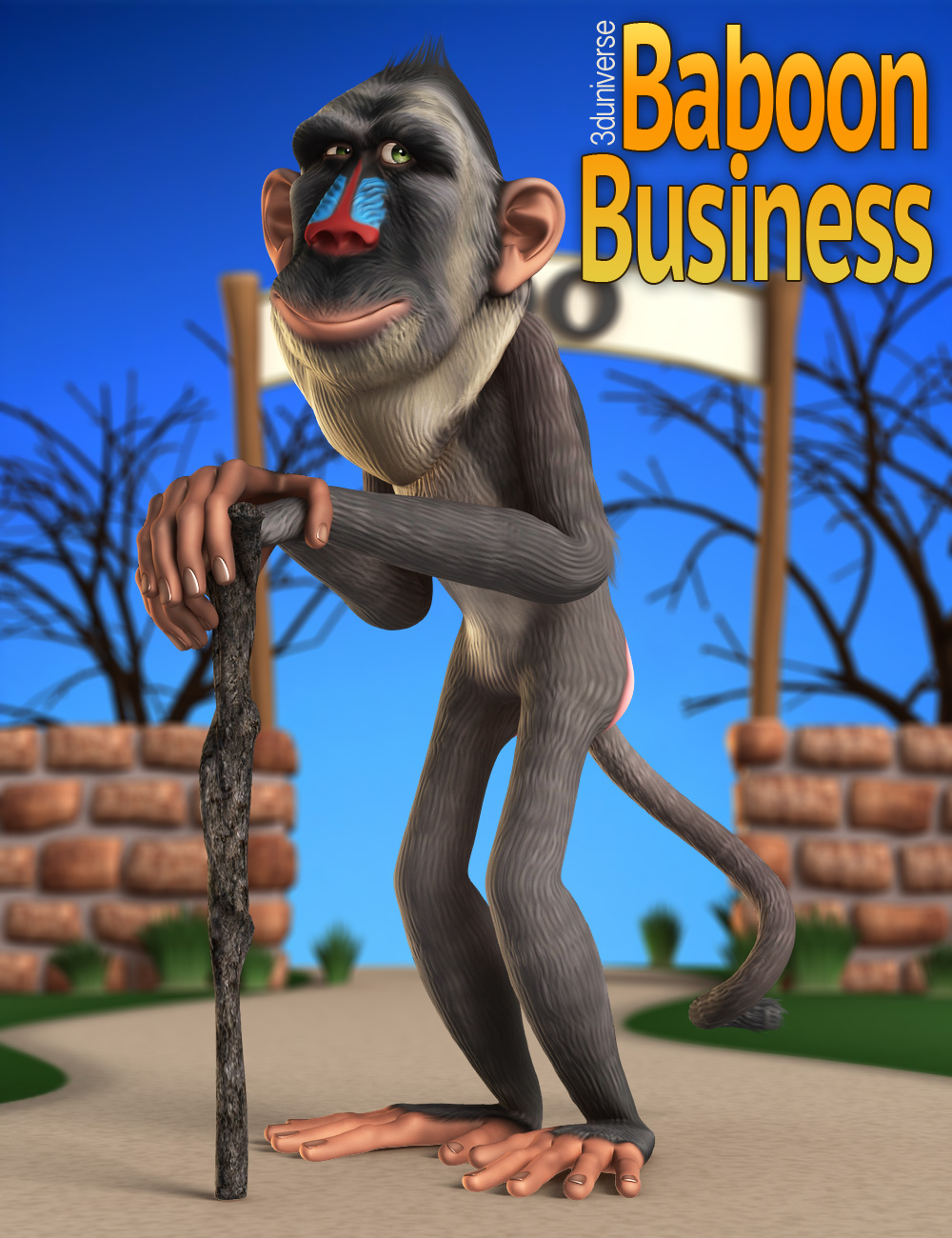 Baboon Business by: 3D Universe, 3D Models by Daz 3D