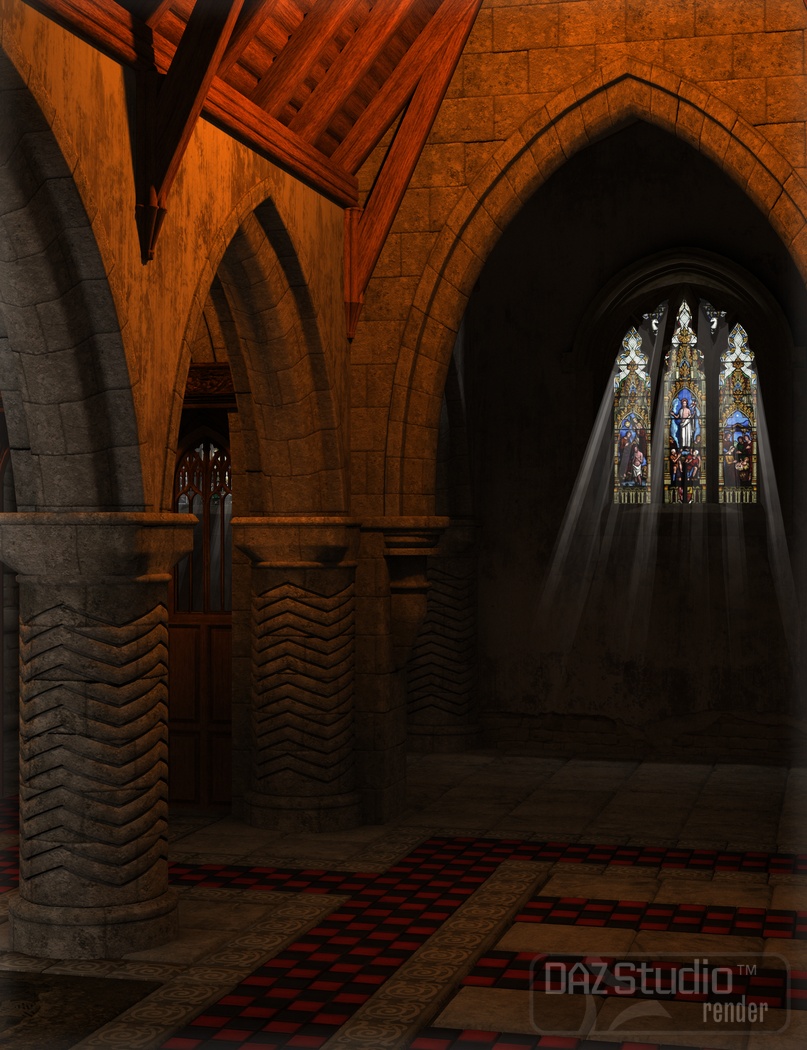 The Church The Church by: Merlin Studios, 3D Models by Daz 3D