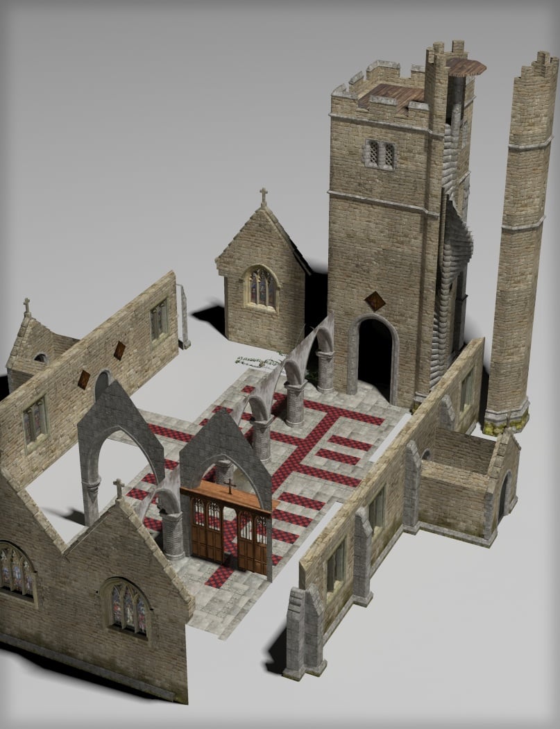 The Church by: Merlin Studios, 3D Models by Daz 3D