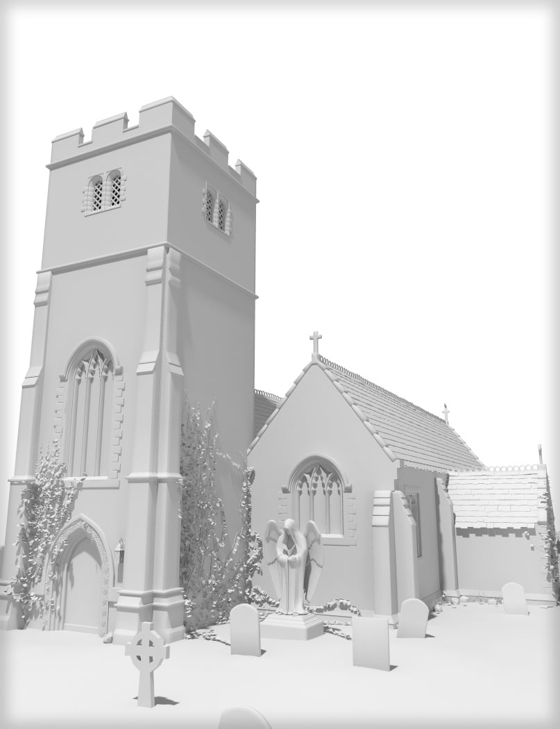 The Church by: Merlin Studios, 3D Models by Daz 3D