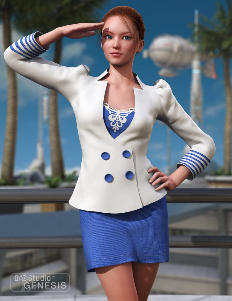 Female Business Suit by: Cute3D, 3D Models by Daz 3D