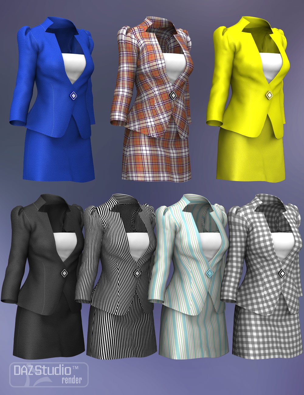 Female Business Suit by: Cute3D, 3D Models by Daz 3D