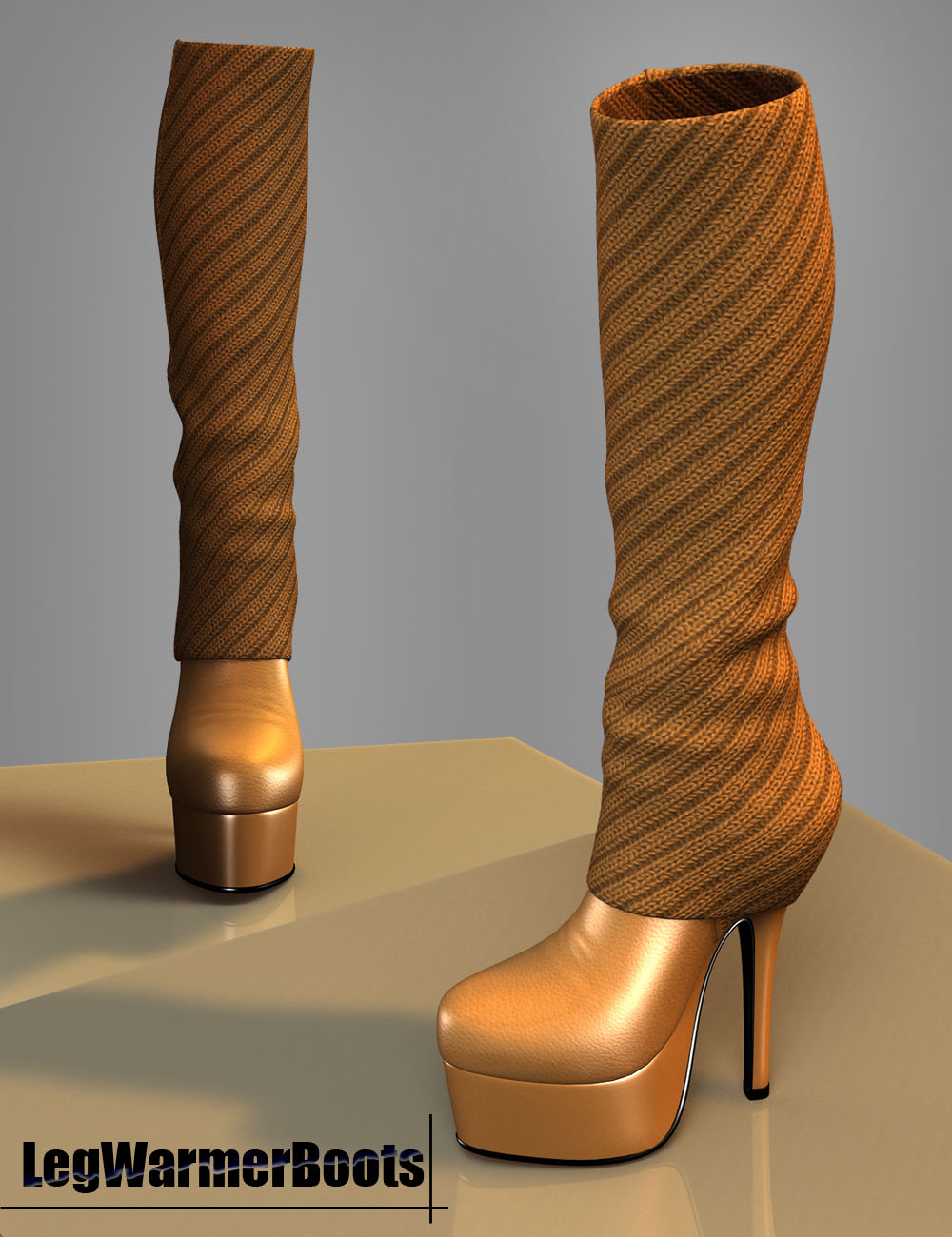 LegWarmer Boots by: dx30, 3D Models by Daz 3D