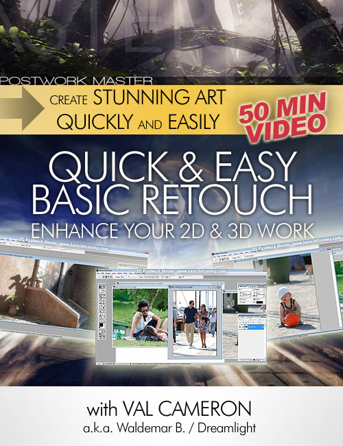 Quick And Easy Basic Retouch Secrets by: Dreamlight, 3D Models by Daz 3D