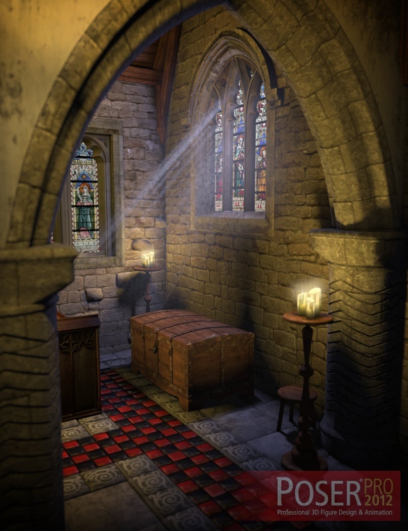 The Church Props The Church Props by: Merlin Studios, 3D Models by Daz 3D