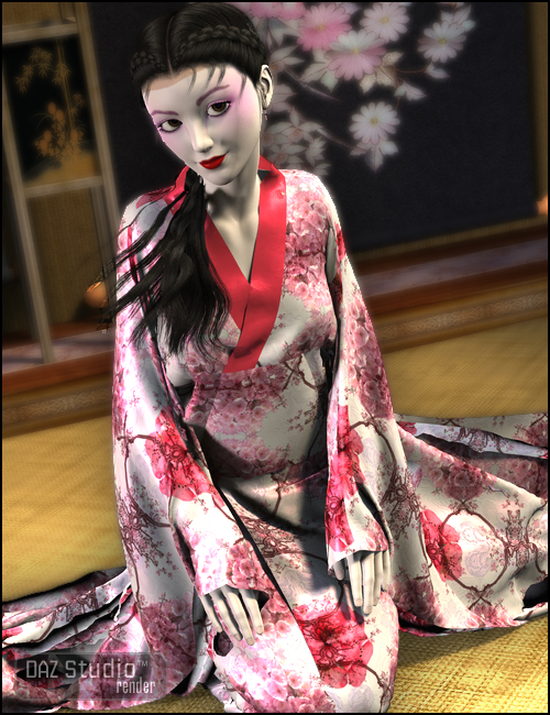 Dynamic Kimono Expansion by: DraagonStorm, 3D Models by Daz 3D