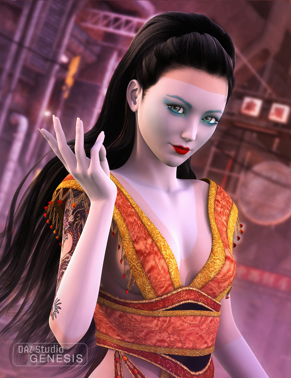 Geishas for Aiko 5 by: DraagonStorm, 3D Models by Daz 3D