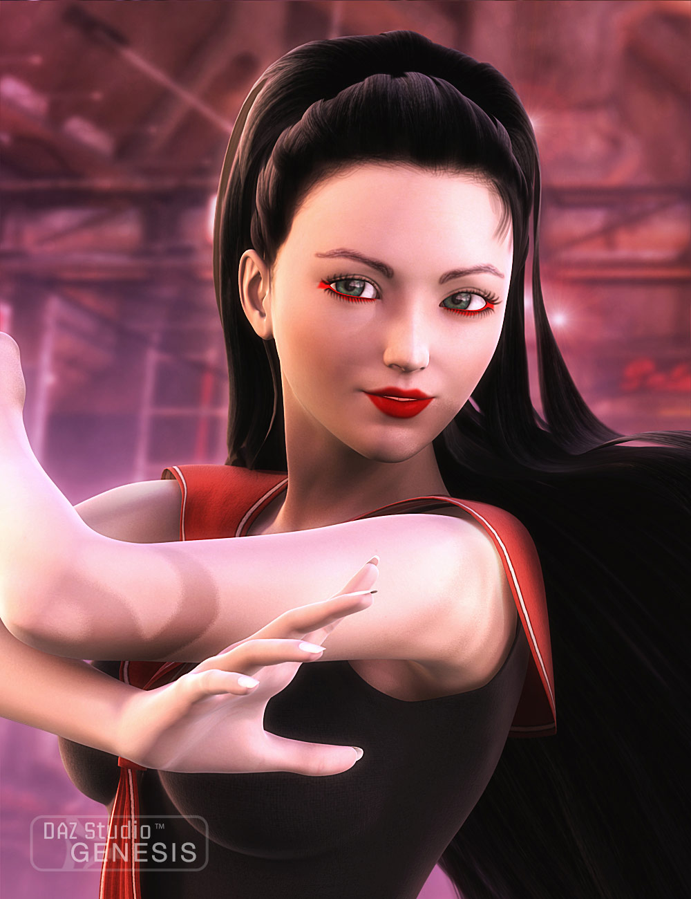 Geishas for Aiko 5 by: DraagonStorm, 3D Models by Daz 3D