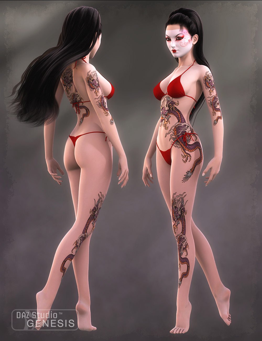 Geishas for Aiko 5 Geishas for Aiko 5 by: DraagonStorm, 3D Models by Daz 3D