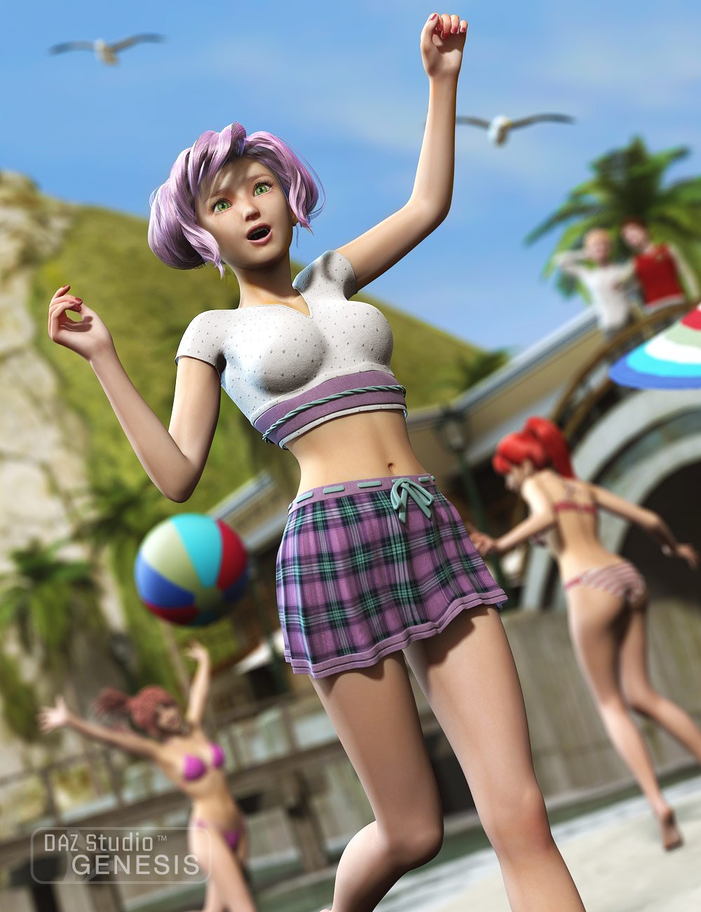 Recess Outfit by: Sarsa, 3D Models by Daz 3D
