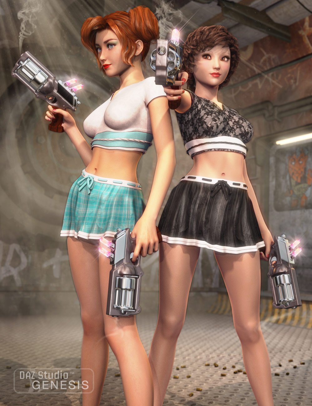 Recess Outfit Textures by: Sarsa, 3D Models by Daz 3D