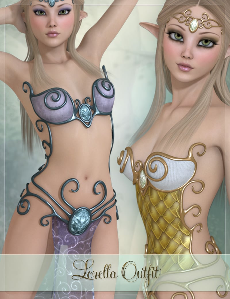 Lorella Fantasy Outfit by: JessaiiDemonicaEvilius, 3D Models by Daz 3D
