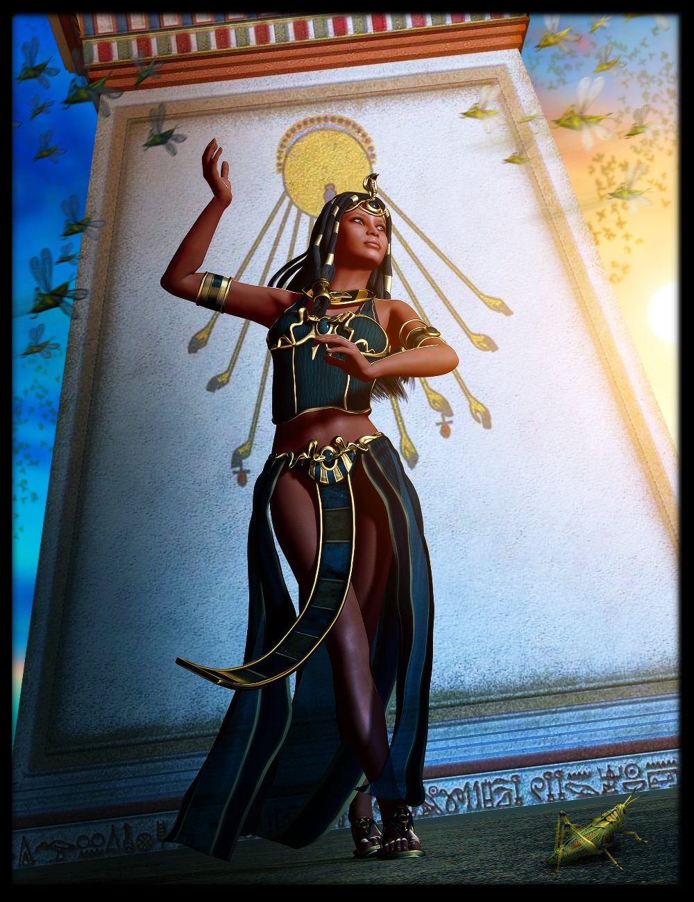 Surrender To The Serpent Goddess Guardians of the Dead for Serpent Goddess | Daz 3D