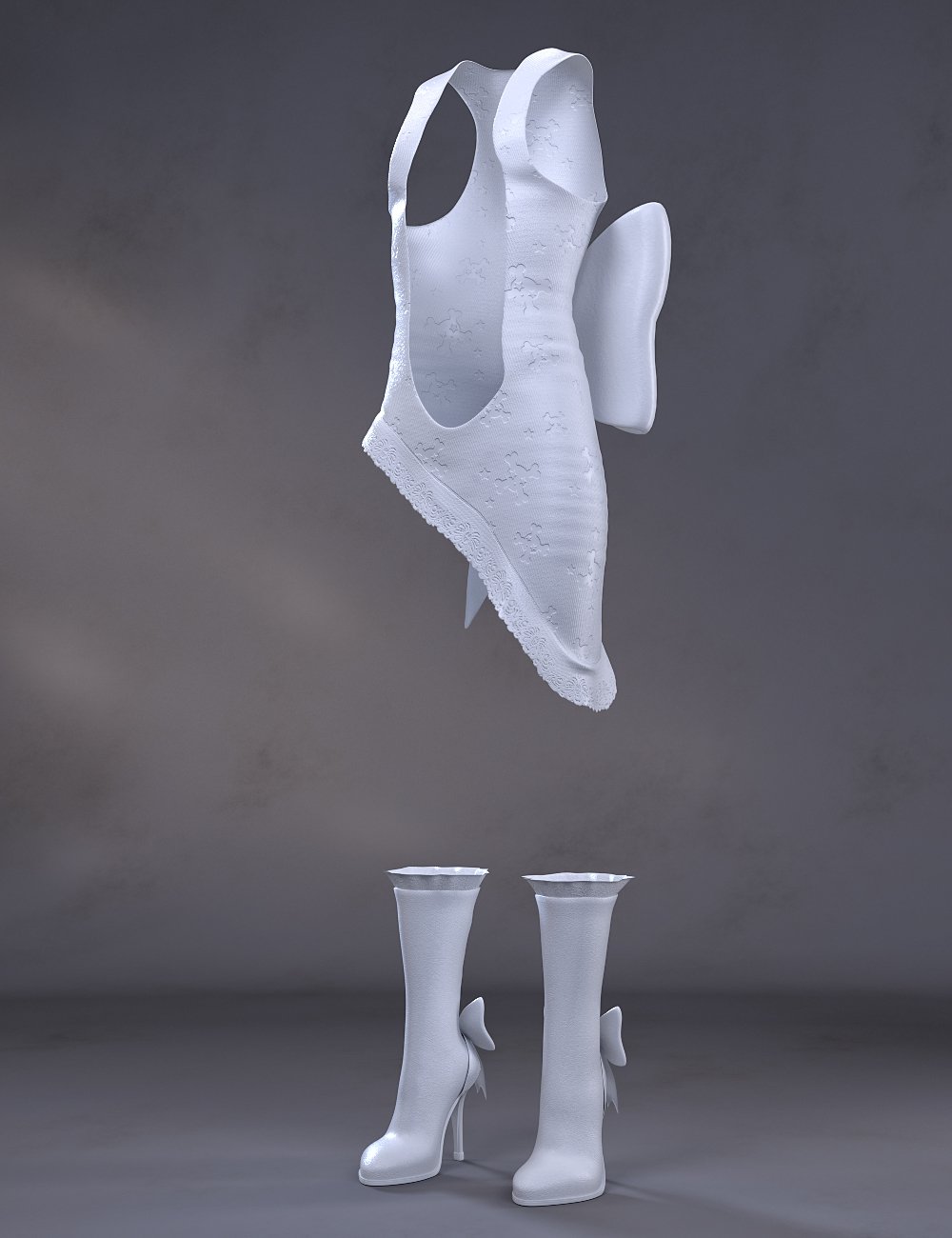 Bow Dress and Boots Bow Dress and Boots by: Barbara BrundonSarsa, 3D Models by Daz 3D