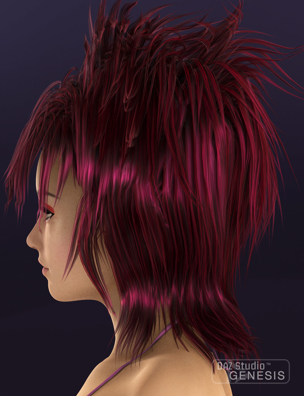 Momotsuki (Pink Moon) Hair by: Neftis3D, 3D Models by Daz 3D