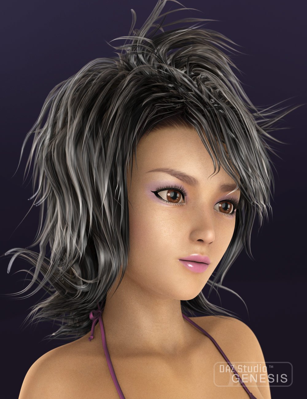 Momotsuki (Pink Moon) Hair Momotsuki (Pink Moon) Hair by: Neftis3D, 3D Models by Daz 3D