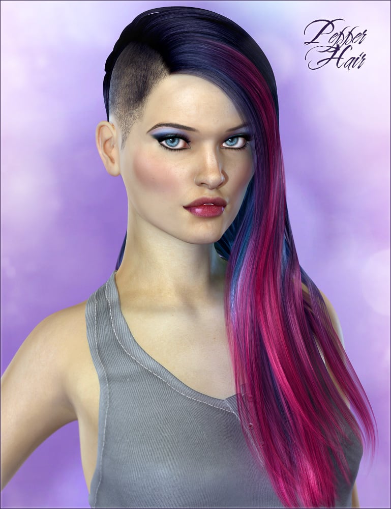 Pepper Hair by: Valea, 3D Models by Daz 3D
