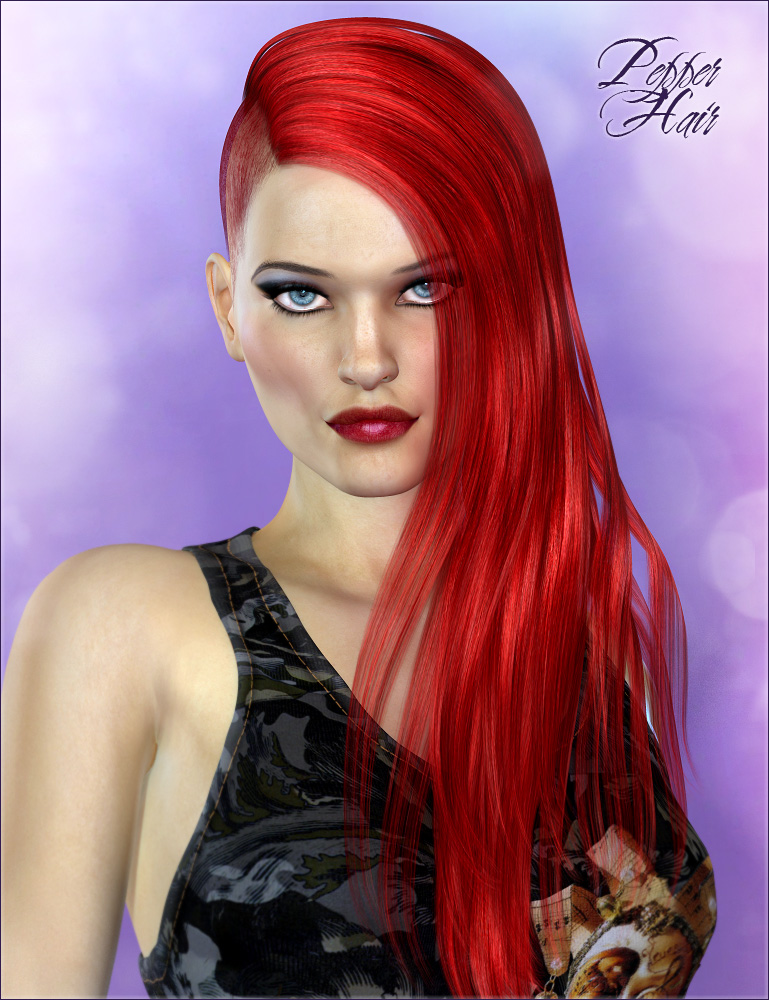 Pepper Hair by: Valea, 3D Models by Daz 3D