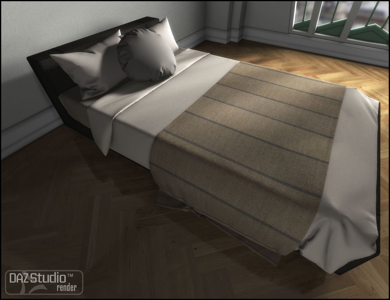 Modern Bed 2 Modern Bed 2 by: Jack Tomalin, 3D Models by Daz 3D