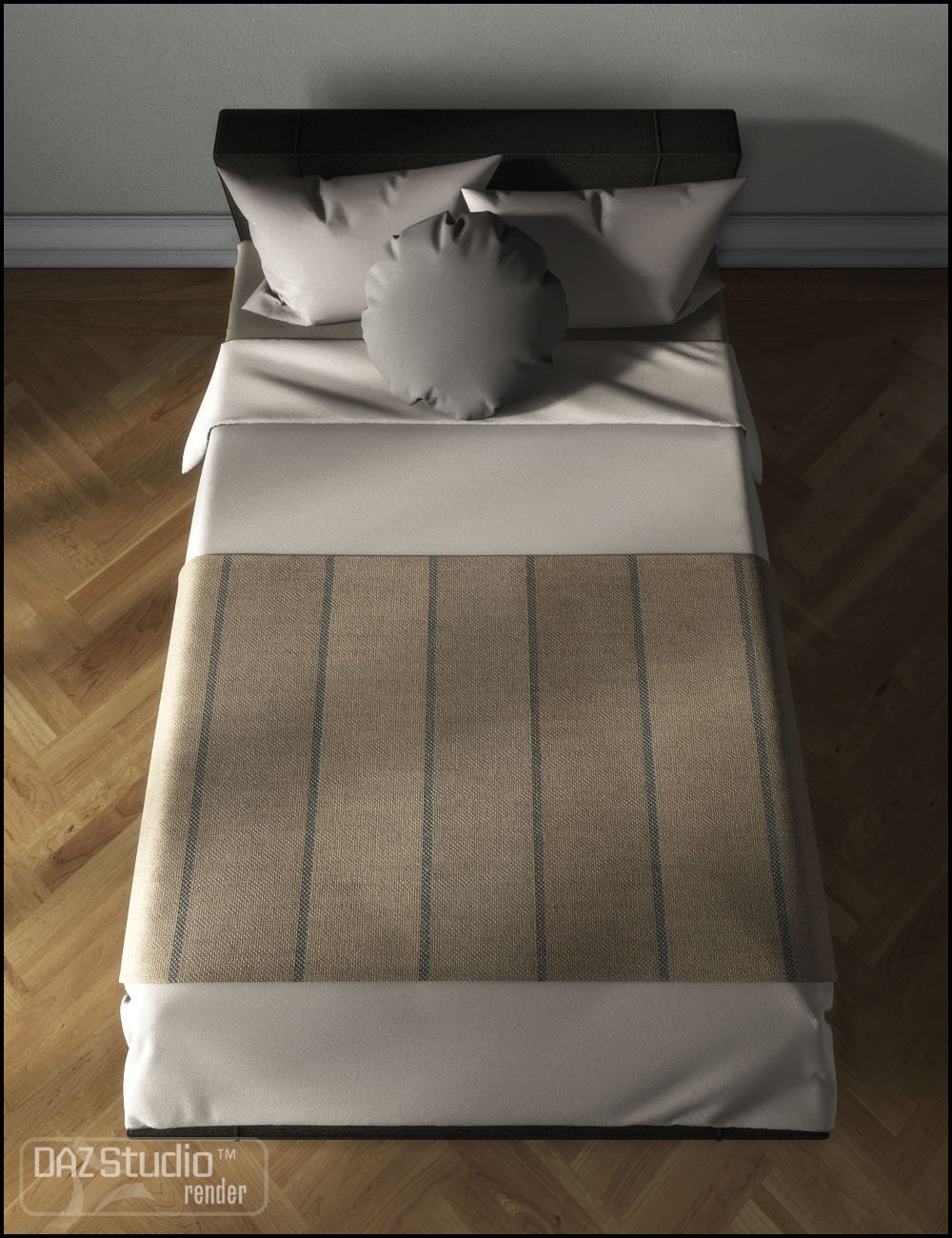 Modern Bed 2 by: Jack Tomalin, 3D Models by Daz 3D