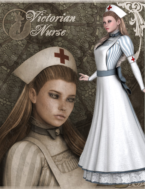 Victorian Nurse for V4 by: Lady LittlefoxSarsa, 3D Models by Daz 3D