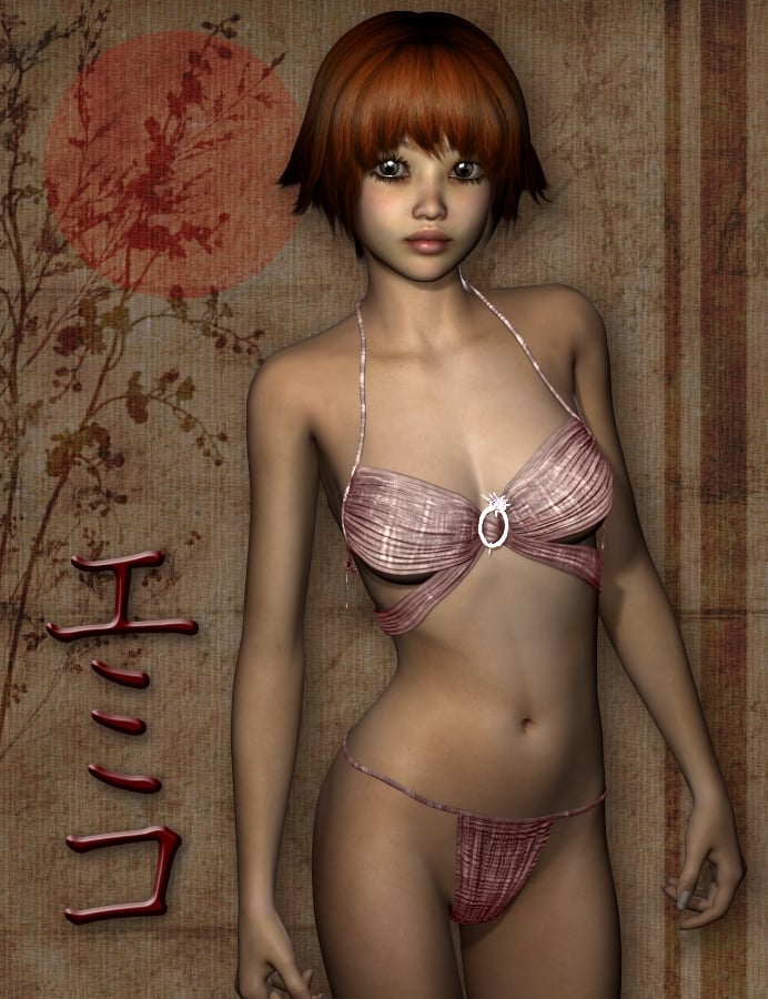 Emiko for A4 and A5 by: SarsaThorne, 3D Models by Daz 3D