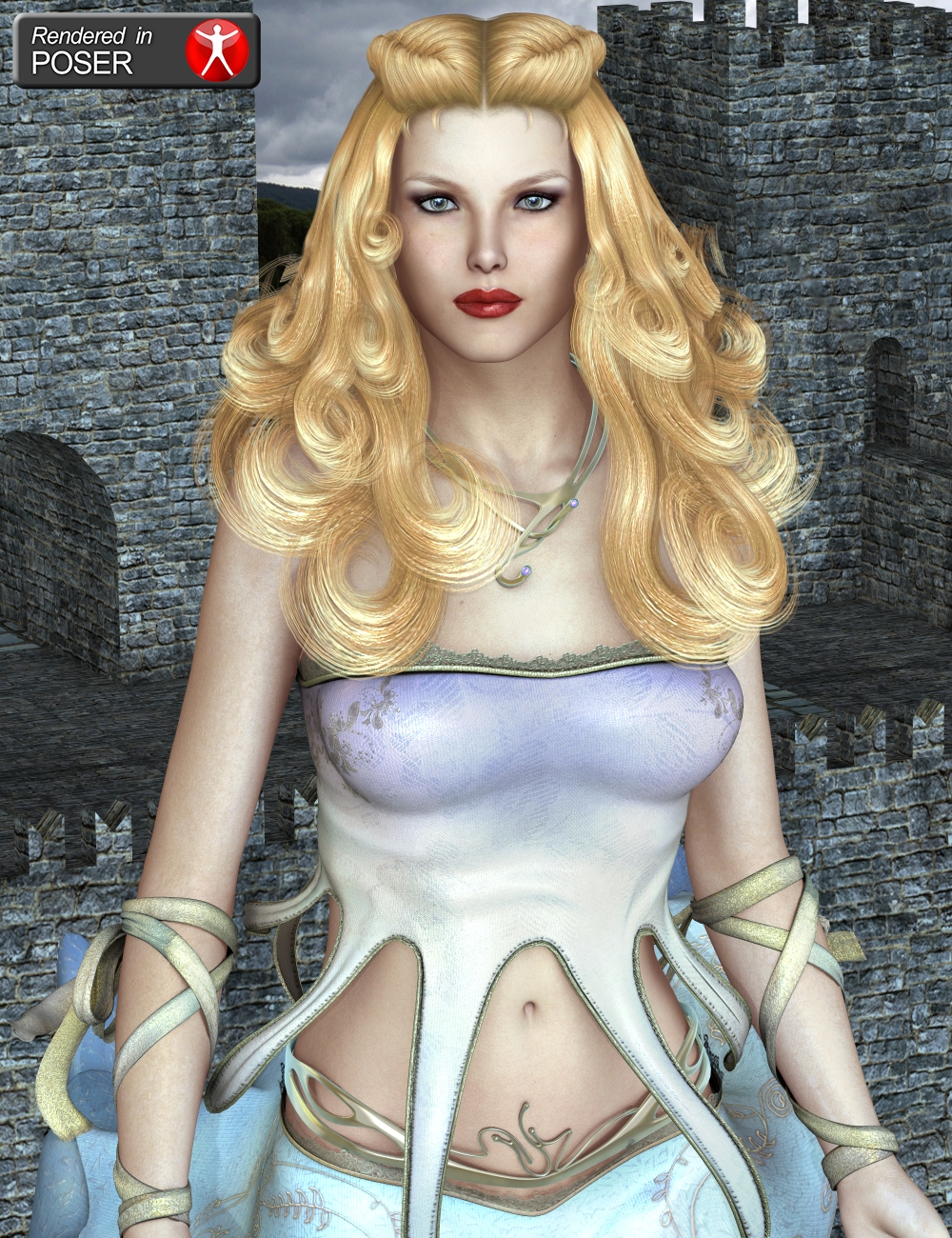 Despoina Hair by: 3DreamMairy, 3D Models by Daz 3D