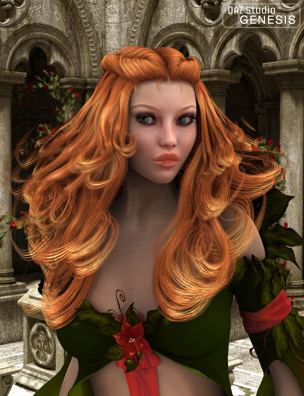 Despoina Hair by: 3DreamMairy, 3D Models by Daz 3D