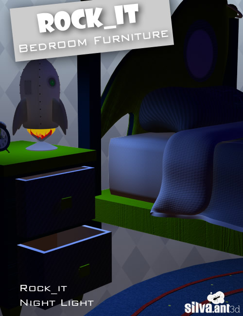 Rock_it Bedroom Furniture by: SilvaAnt3d, 3D Models by Daz 3D
