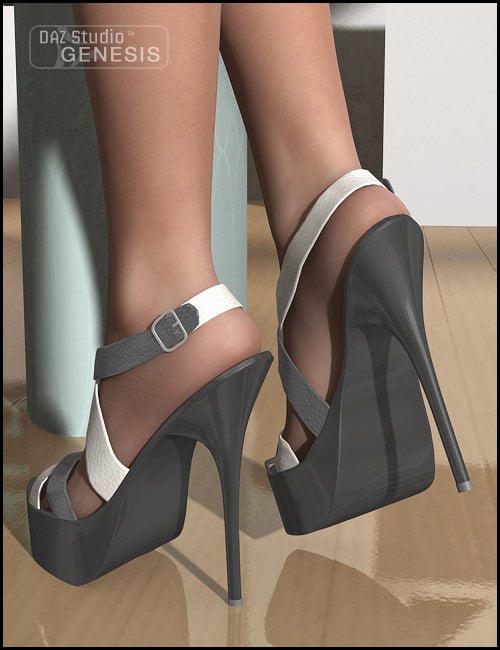 Strappy Platform Pumps | Daz 3D