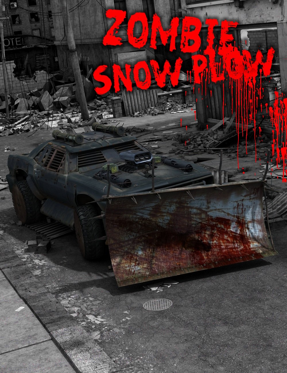 Zombie Snow Plow by: DzFire, 3D Models by Daz 3D